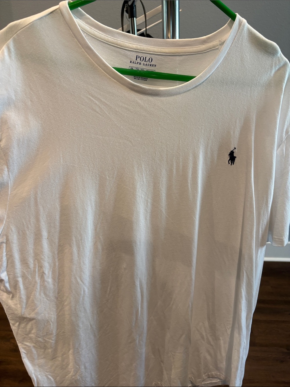Polo by Ralph Lauren White Crewneck T-Shirt with Navy Pony
